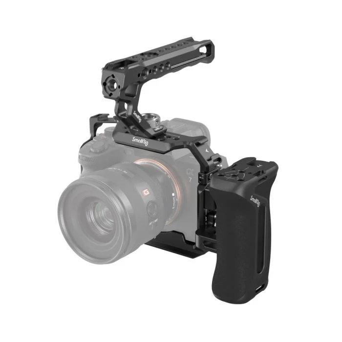 

SmallRig A7R V / A7 IV / A7S III Cage with Top Handle Side Handgrip and Clamp for Cable Advanced Kit for -3669C