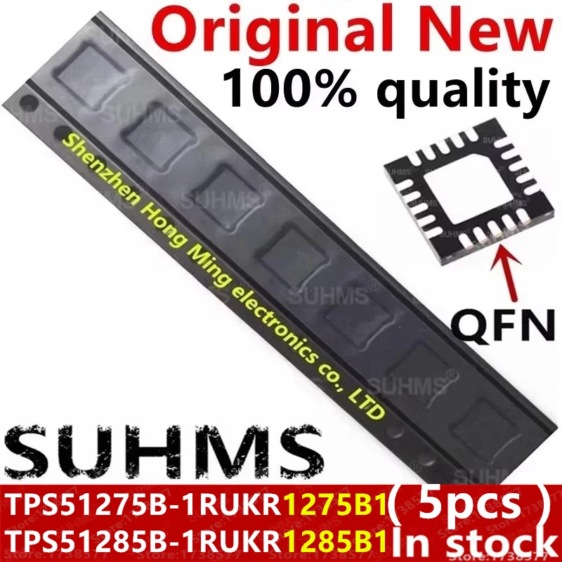 (5piece)100% New 1275B1 1285B1 TPS51275B-1RUKR TPS51285B-1RUKR TPS51275B1 TPS51285B1 QFN-20