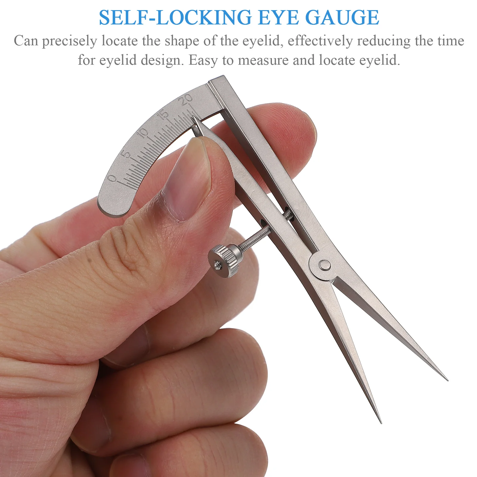 Eye Gauge Eyelid Measurement Double Ruler Stainless Steel Measuring High Quality Positioning Designer Guage