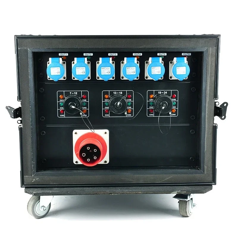 OEM24-Channel power supply through box Stage lighting Power supply Cabinet accessories Lighting equipment Power distributor