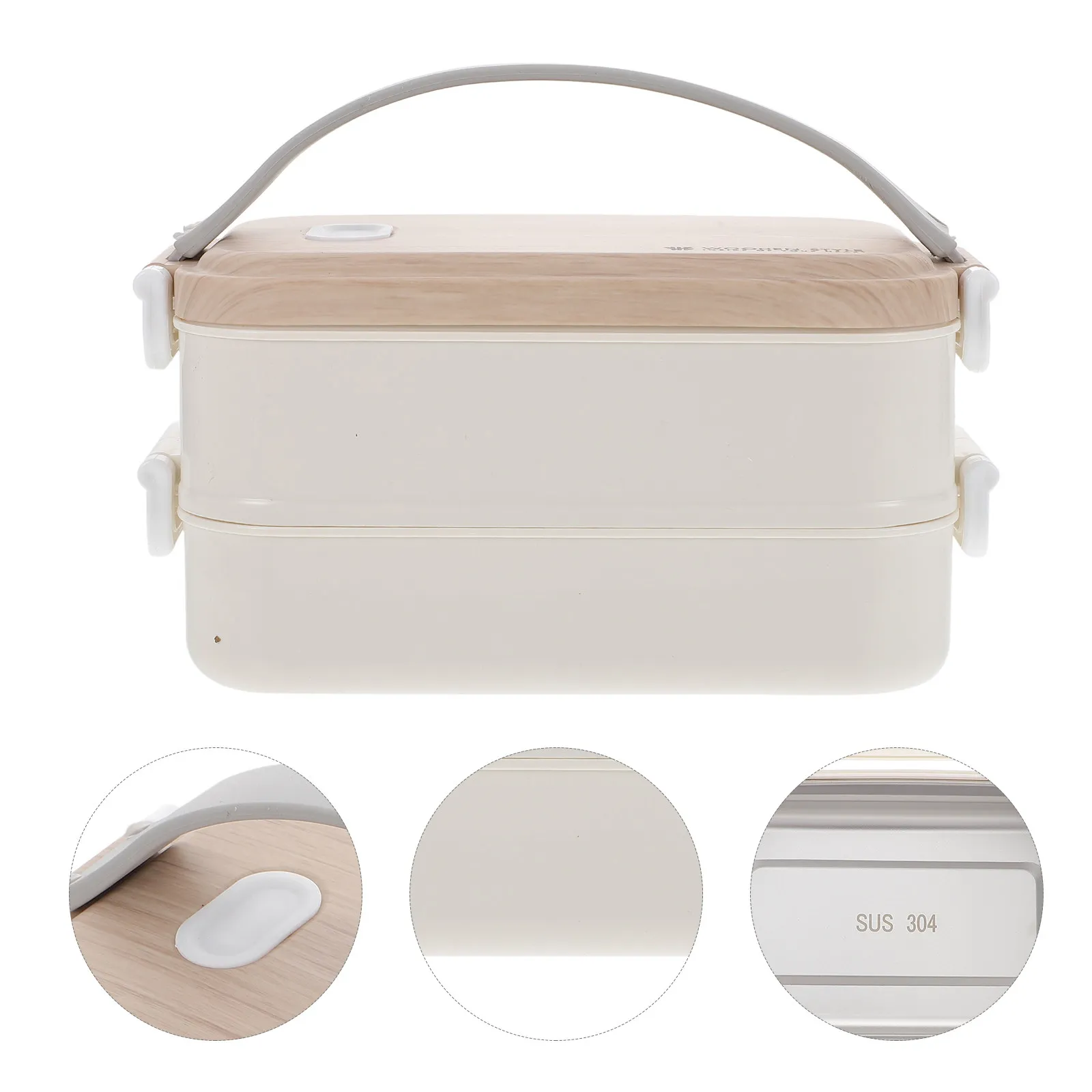 

Stainless Steel Bento Box Double Layers Separated Food Containers for Adults Lunch Container Bento Box