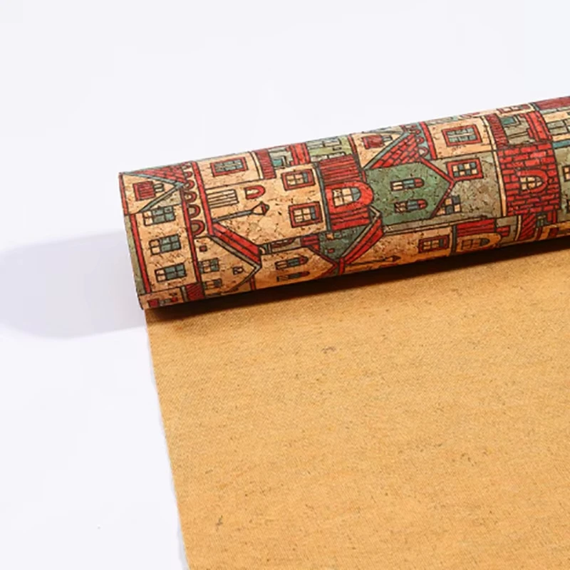 Natural Soft Cork Leather Fabric For DIY Bags 45/135cm Furniture Background Sofa Car Decoration Upholstery Craft
