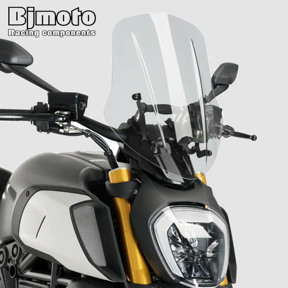 Motorcycle Windshield Windscreen For Ducati Diavel 2019 2020 2021 Wind Deflector Accessories