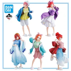 Bandai Ichiban The Quintessential Quintuplets Yotsuba Nakano Ichika Nino Miku Yotsuba Snow Room Wear Figure Action Model Toys