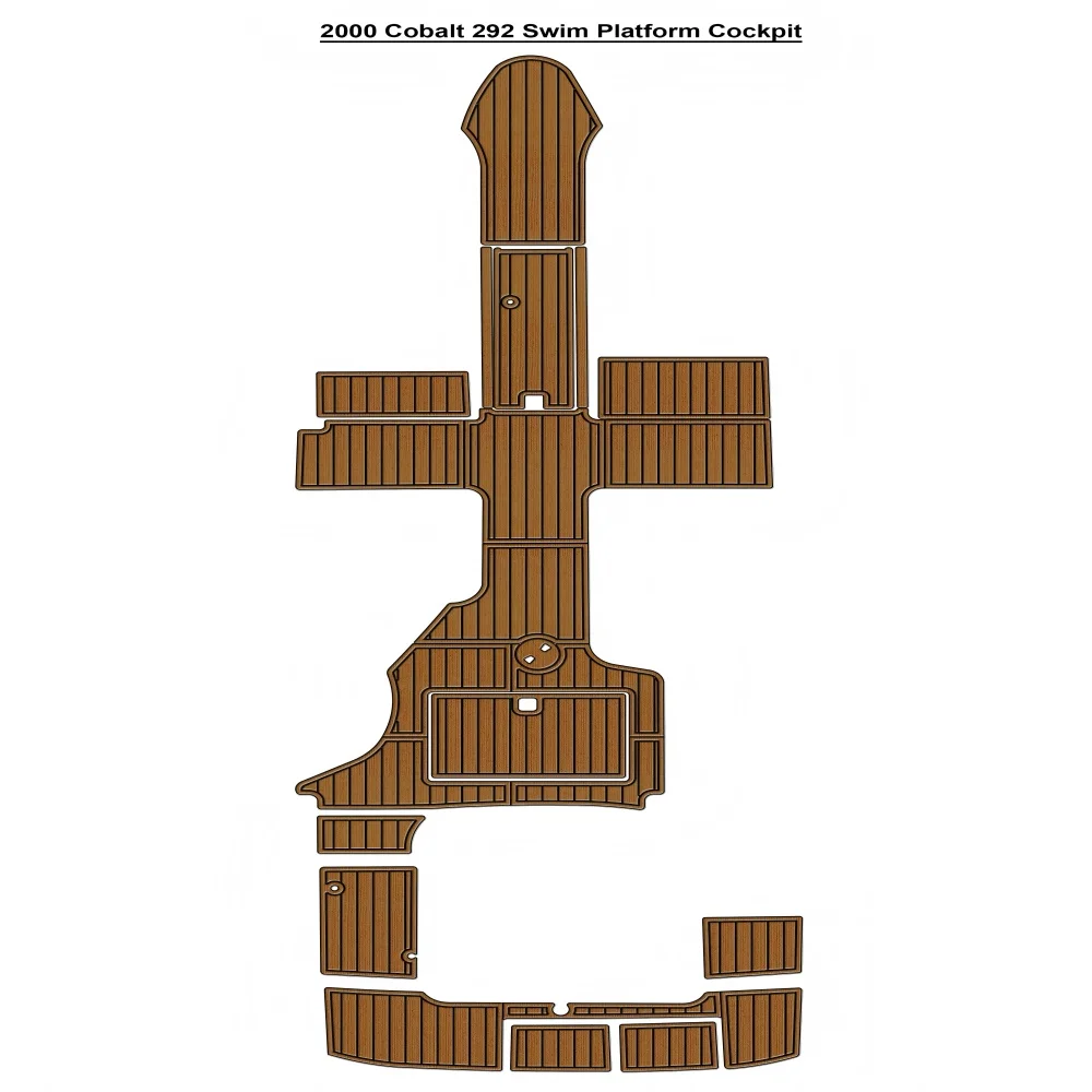 

2000 Cobalt 292 Swim Platform Cockpit Pad Boat EVA Foam Faux Teak Deck Floor Mat SeaDek Gatorstep Style Self Adhesive dm9g3mjf