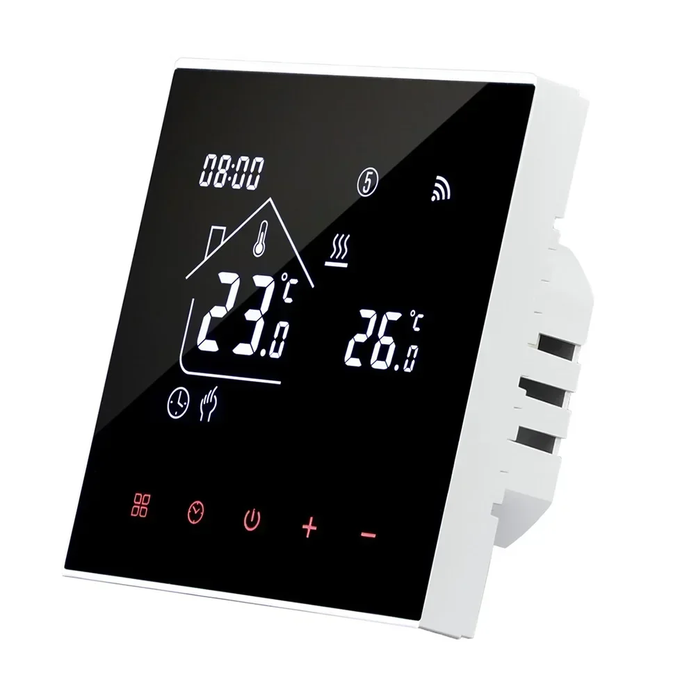 Tuya WiFi LCD Water Floor Heating Thermostat Touchscreen Display Remote Temperature Control