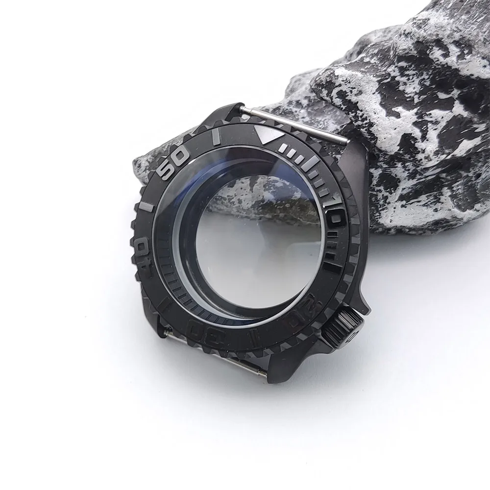 41mm Stainless Steel Watch Case 50M Waterproof Sapphire Rotating Bezel for NH35 NH36 NH70 4RMovement