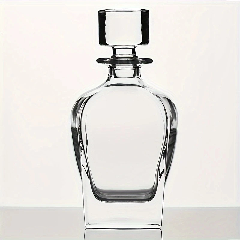 NOVARE 1pc/Set  700ml / 23oz Luxury Whiskey Decanter  with Glass Stopper, Exquisite Wine Bottle for Gift Giving