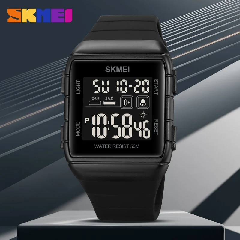 SKMEI 1960 Luxury Sports Digital Watch for Men Military Calendar Countdown Waterproof Wristwatches Mens Alarm Clock Reloj Hombre