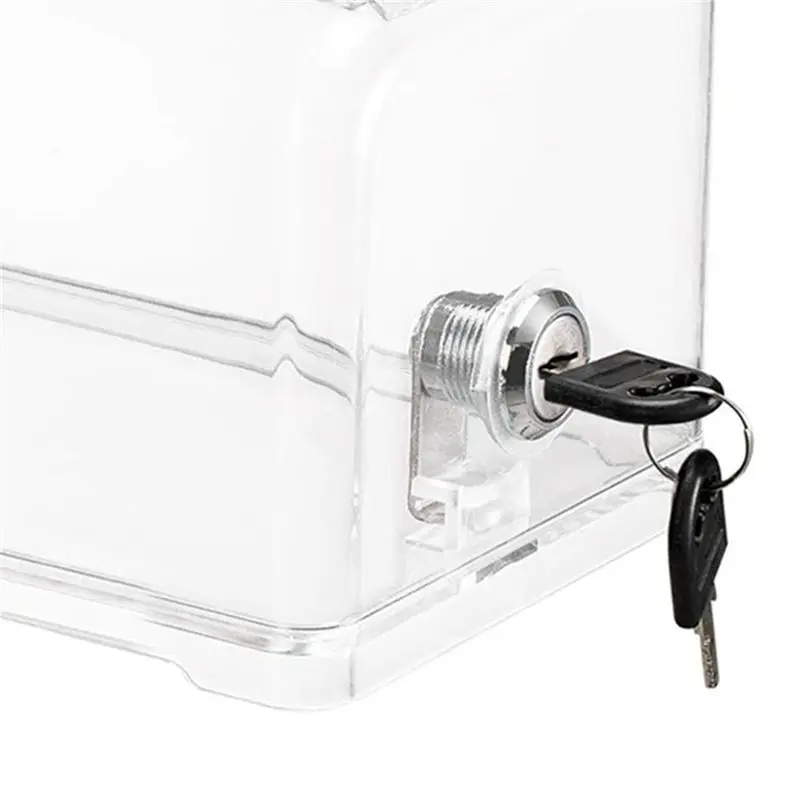 BAAG-2X Donation Suggestion Box With Lock, Ballot Box,Suggestion Box For Fundraising, Donation, Tip Jars, Raffle Box