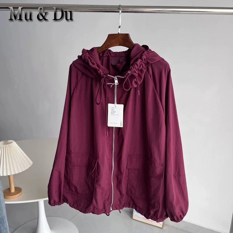 Original Loose Hooded Jacket Coat Women's 2026 New Arrival Standard Fit Long Sleeve Zipper Closure Casual Outerwear y2k jacket