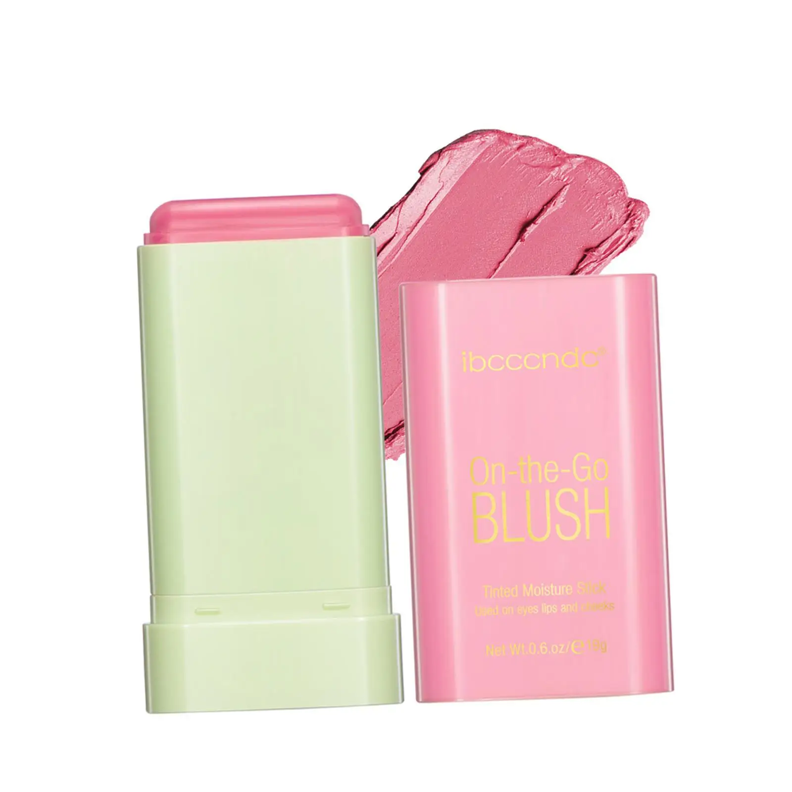 防水ブラッシュスティック ビルダブルブラッシャー クリーム化粧品 長時間持続するフェイスメイク チークと唇用