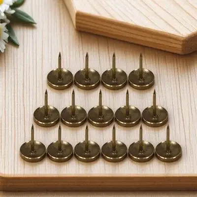 200pcs Upholstery Tacks Furniture Nails Decorative Pin For Sofa Chair Bed Diy Iron Material Office Binding Supply
