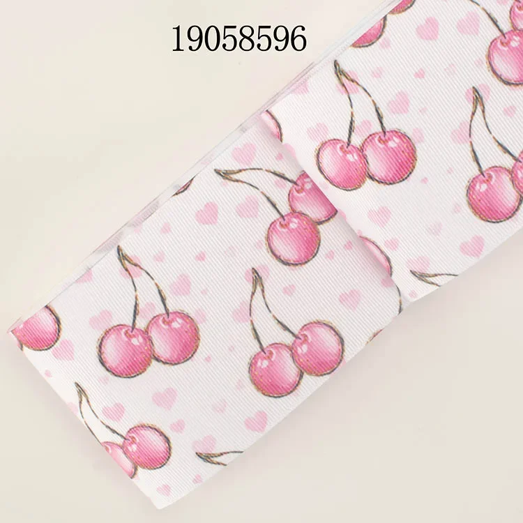 

NEW 3" 75mm fruit & ice cream & flowers ribbon printed grosgrain ribbons 19058591