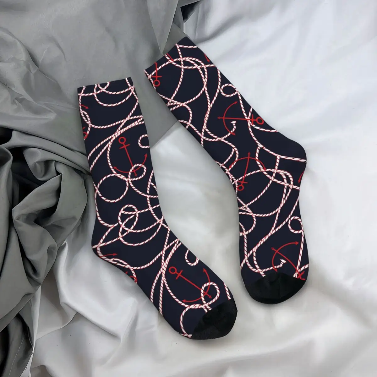 Rope Anchor Socks Male Mens Women Autumn Stockings Harajuku