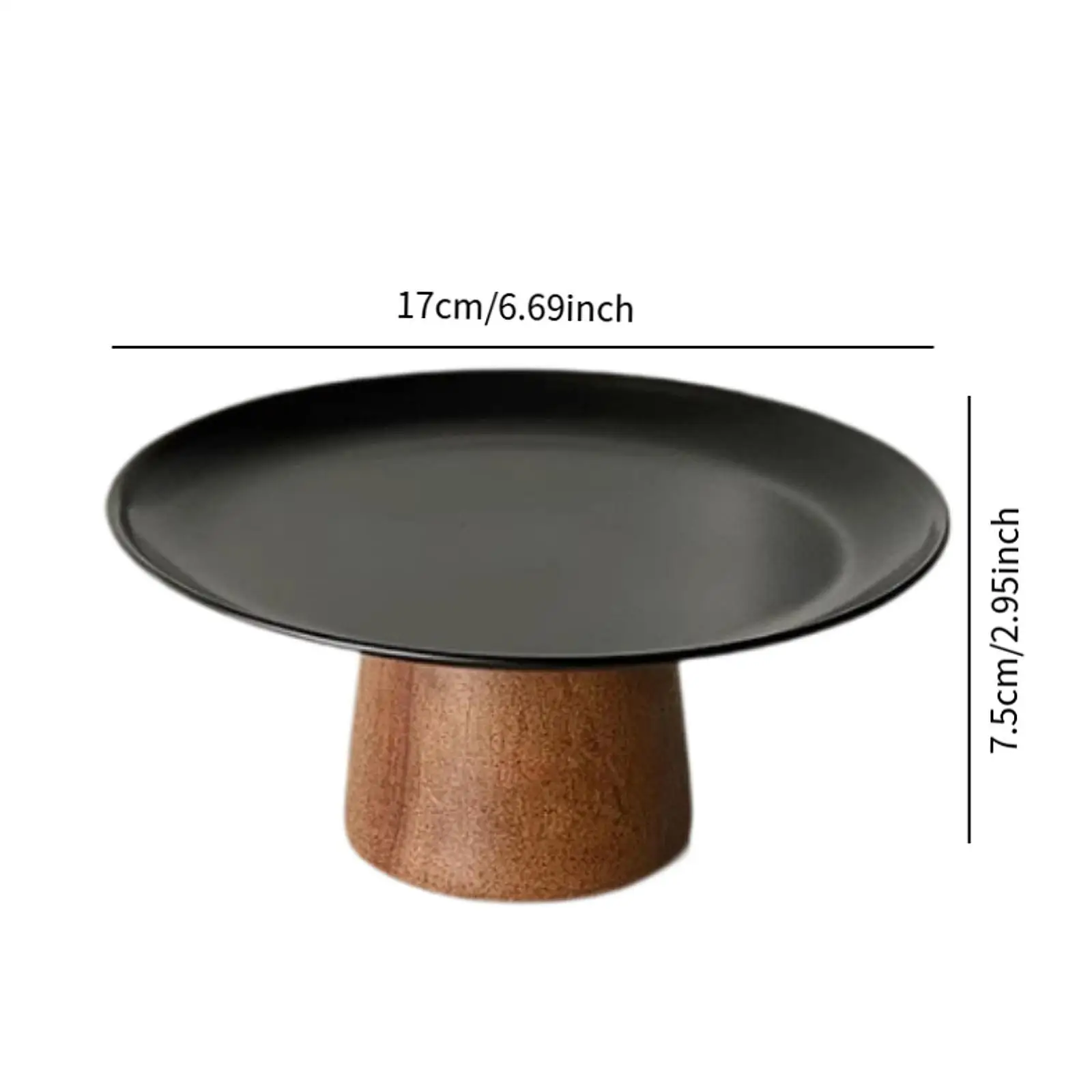 Cake Stand Multifunctional Home Decoration Wooden Base Dessert Display Holder for Event Reception Countertop Graduation Wedding