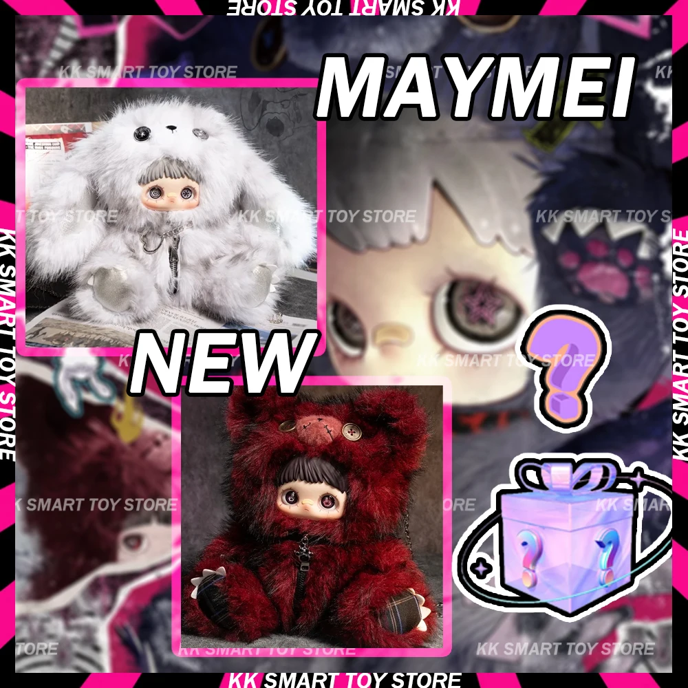 

Новая серия игрушек Maymei Rebel Doll: коллекционная игрушка-сюрприз Maymei Bear Bunny (плюшевая фигурка, таинственная коробка, брелок, декор, подарок)