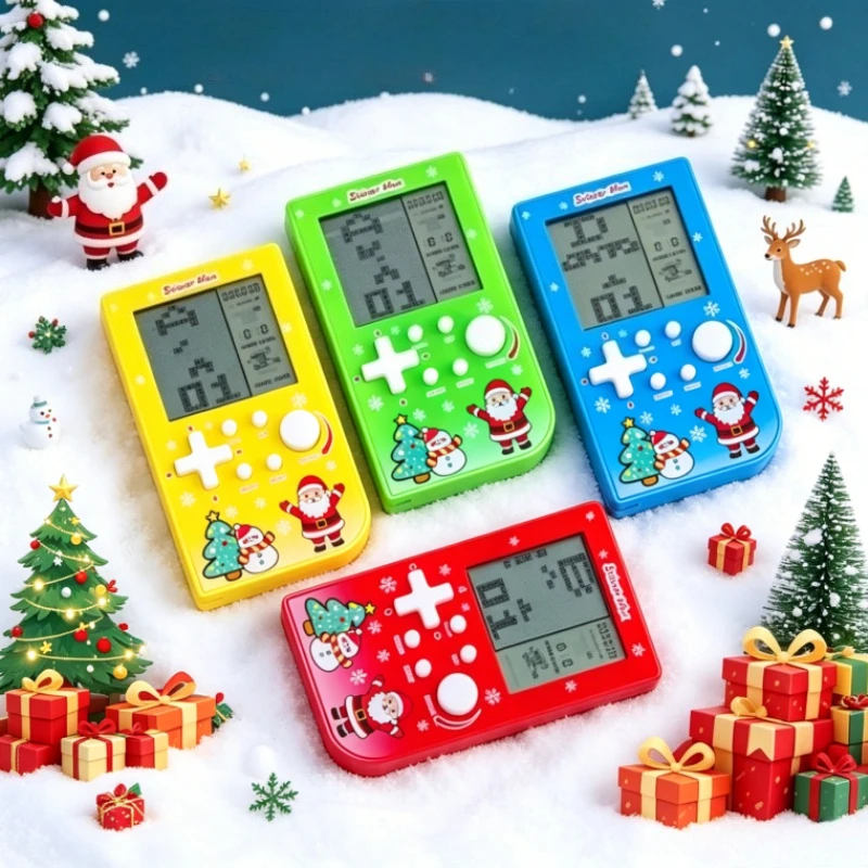 Retro Gaming Devices - 산타 & 눈사람 프린트 브릭 게임
