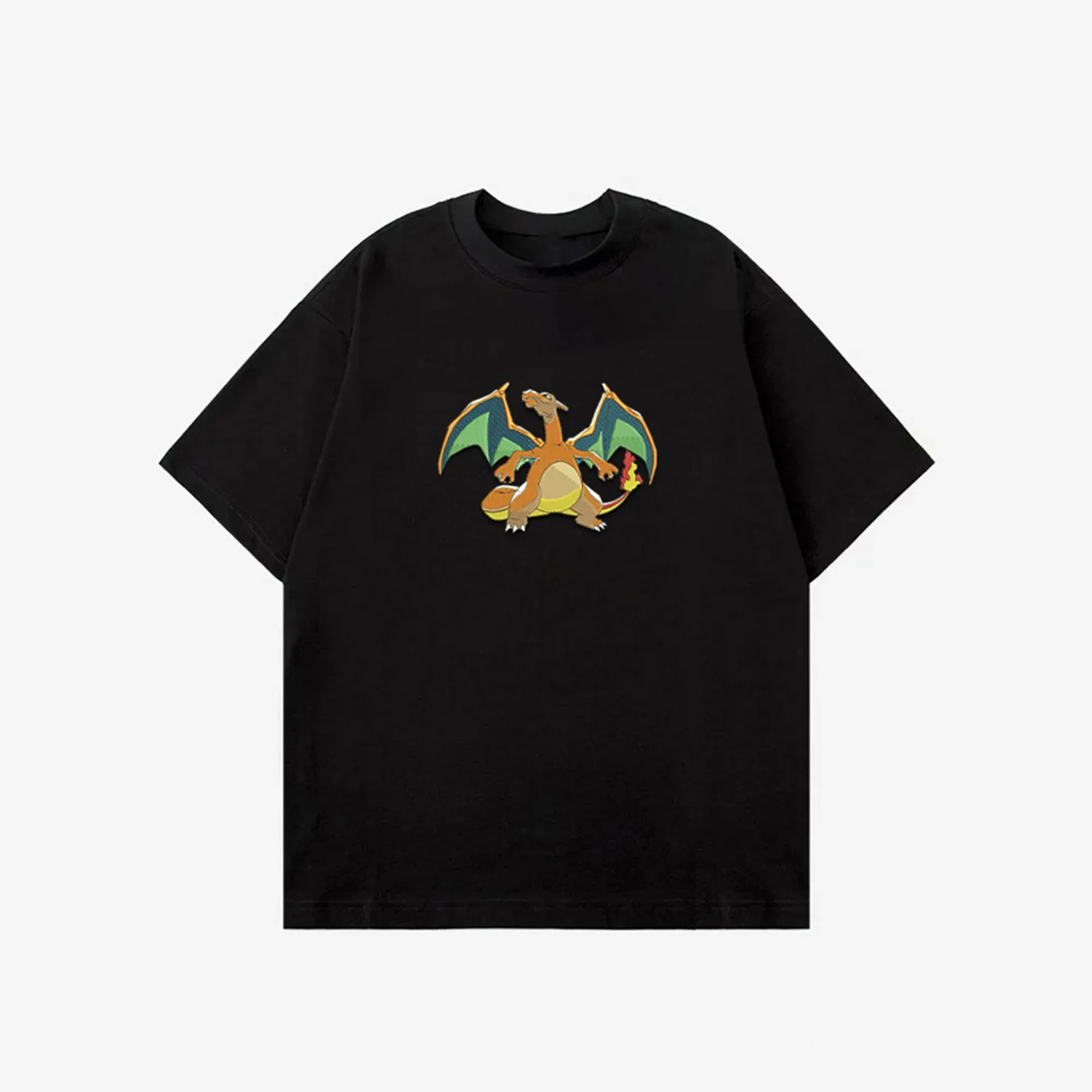 Pokémon Joint Dragon Ball Animation Derivatives Printed Short Sleeve T-Shirt Men's Women's Summer Fashion Casual Cotton Top