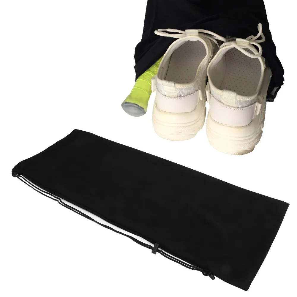 

Velvet Cloth Tennis Racket Storage Bag Adjustable Shoulder Strap Soft Supple Tennis Racquet Bag Black Tennis Racket Bag Unisex