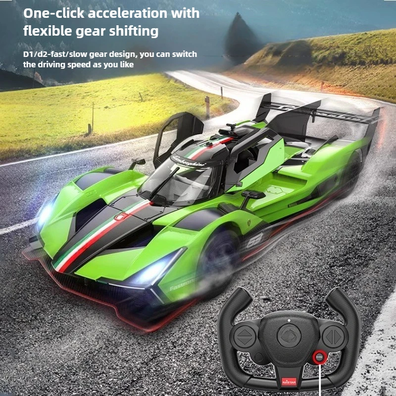 لعبة سيارة أشياء رائعة هدية مضحكة-1:14 سيارة الانجراف عالية السرعة 4WD Rc كاملة الحجم، سيارة التحكم عن بعد، ملصق رائع سيارات Rc، ألعاب للأطفال