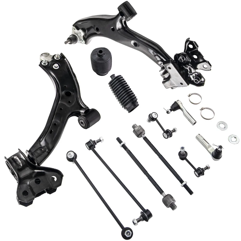 12 peças kit de suspensão braço de controle conjunto de tirante de junta esférica para 07-11 Honda CR-V CRV