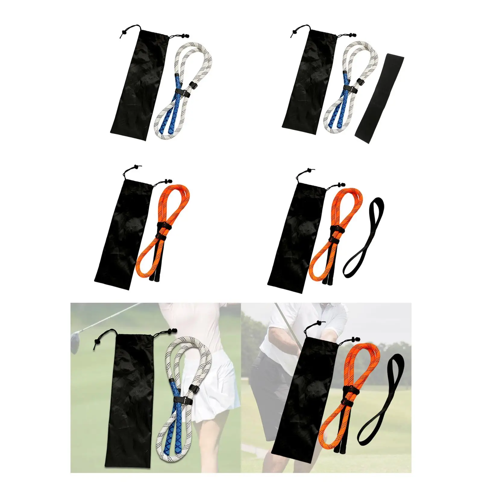 

Golf Swing Rope Trainer Golf Gesture Correction Rope for Strength and Training Arm for Advancers and Beginners Warm up (1M Long)