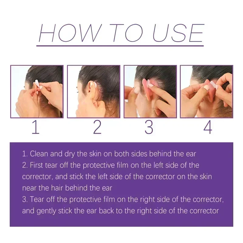 6Pcs Invisible Protruding Ears Correctar Tape Portable Small Ear Aesthetic Correctar Without Surgery Beauty V Face Sticker