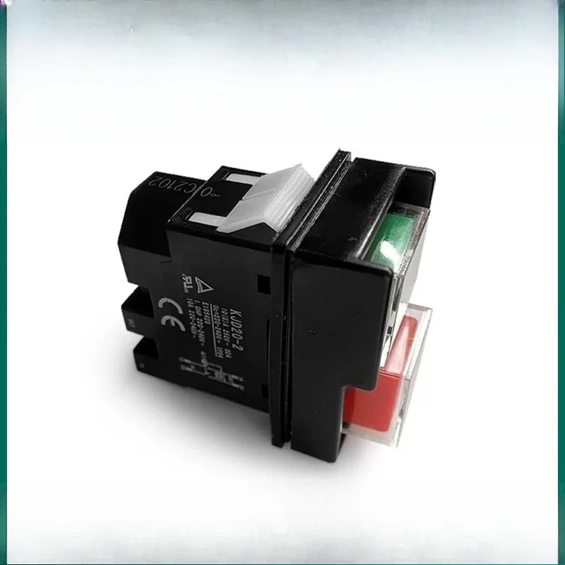 KJD20-2 Electromagnetic Switch 220V, Professional Power Controller for Belt Sander Saw, Safety On Off Switch