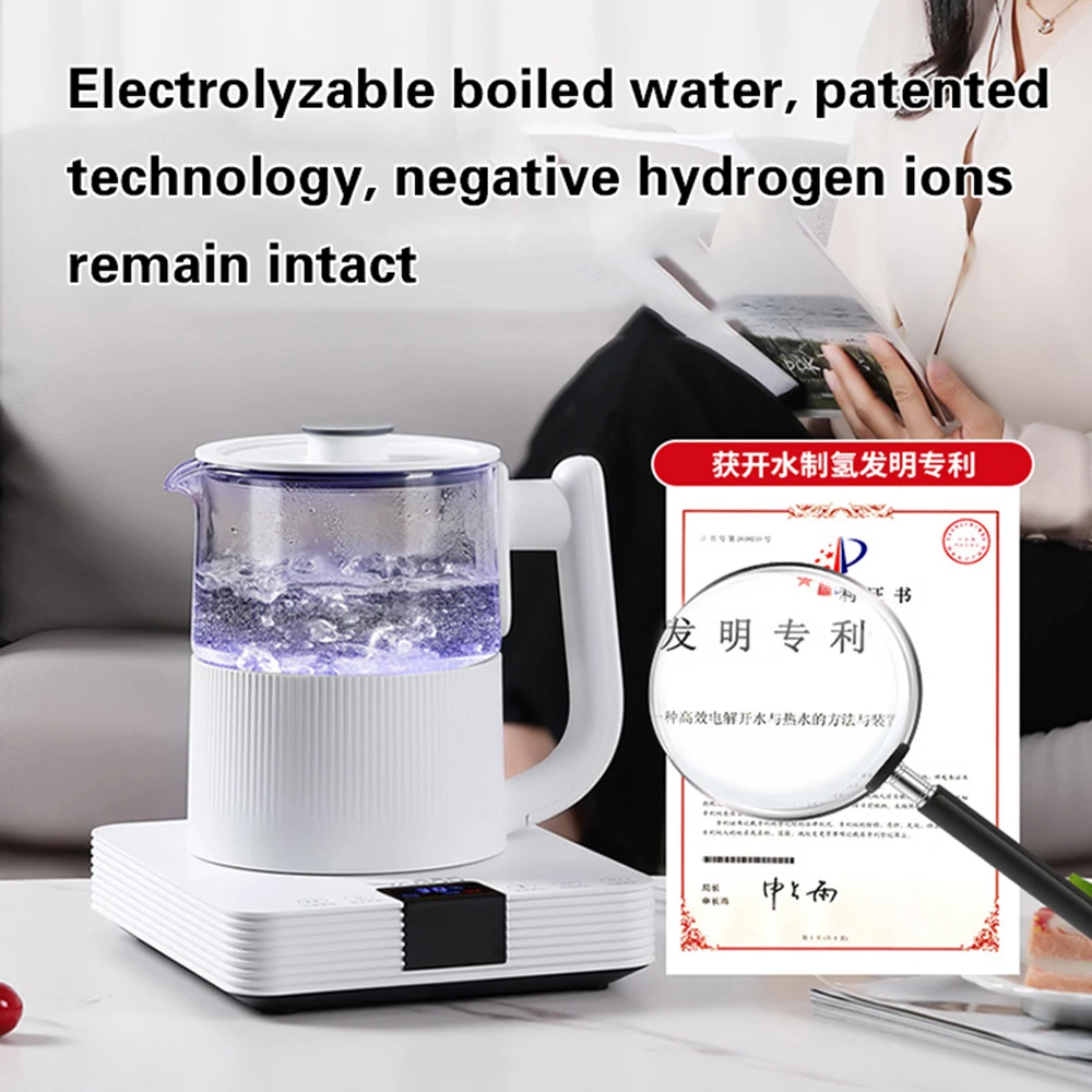 1000ml Hydrogen Rich Water Generator Automatic Water-Filling Hot Tea Brewing Stove High-Concentration Hydrogen Kettle