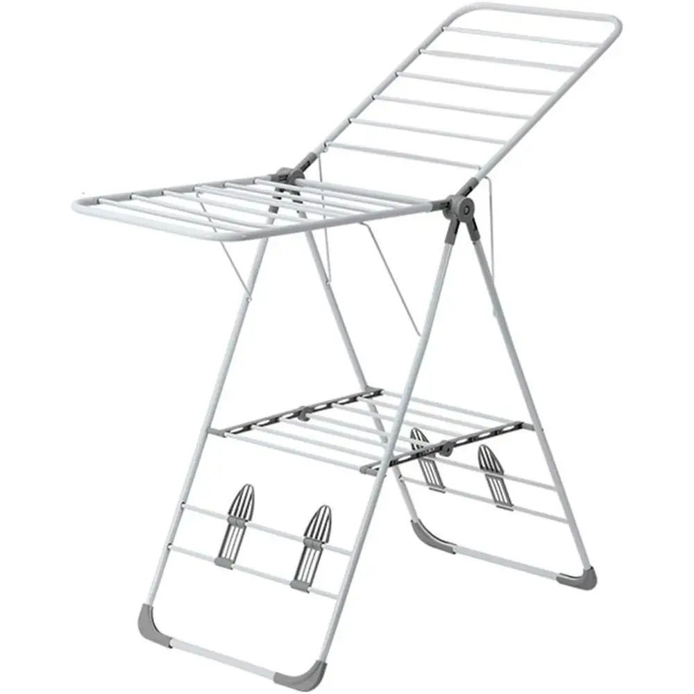 

Регулируемая складная металлическая сушилка для белья – устойчивая к ржавчине, для использования в помещении и на улице (размер B)