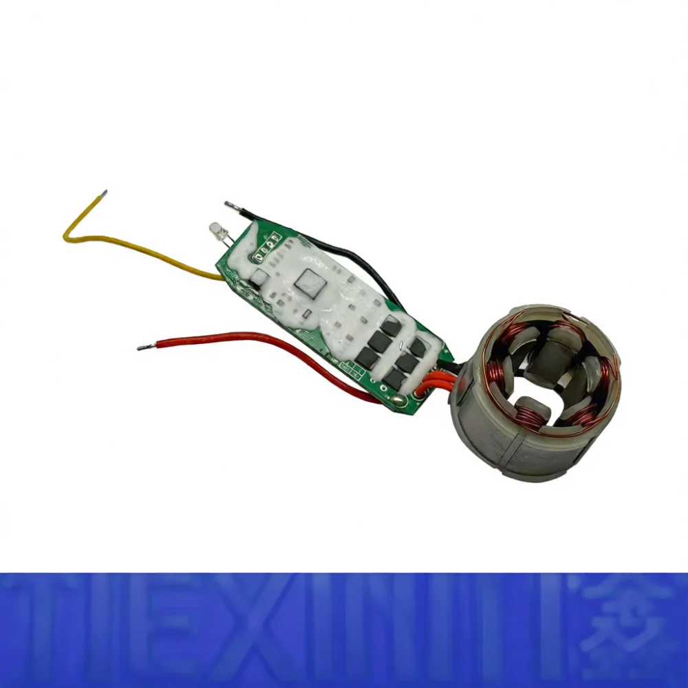 16.8V Power Drill Brushless Motor Replacement Stator Coil With Control Board Assembly Maintenance Tool Kit 07370