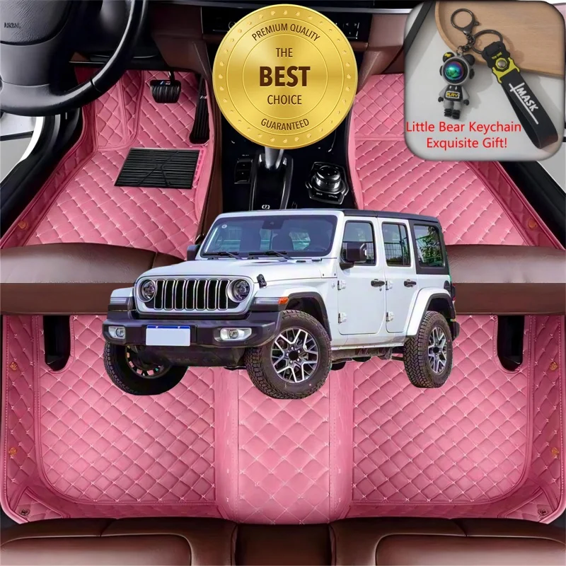 

Автомобильные коврики на заказ для Jeep Wrangler TJ/JK/JL, аксессуары для авто, роскошные коврики-вкладыши для пола, для лево- и праворульных автомобилей