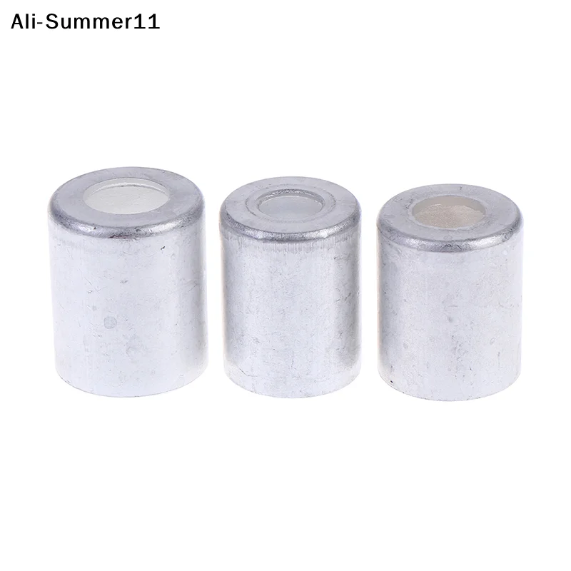 【A1】10Pcs Aluminum Ferrules Pipe Joint Fitting Sleeve 16mm 20mm 24mm 26mm Hole Dia. Car A/C Hose Crimp Sleeves R12 R134a