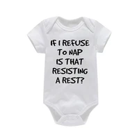 If I Refuse To Take A Nap Is That Resisting A Rest Newborn Bodysuit Pregnancy Announcement Clothes Baby Coming Soon Gifts 5