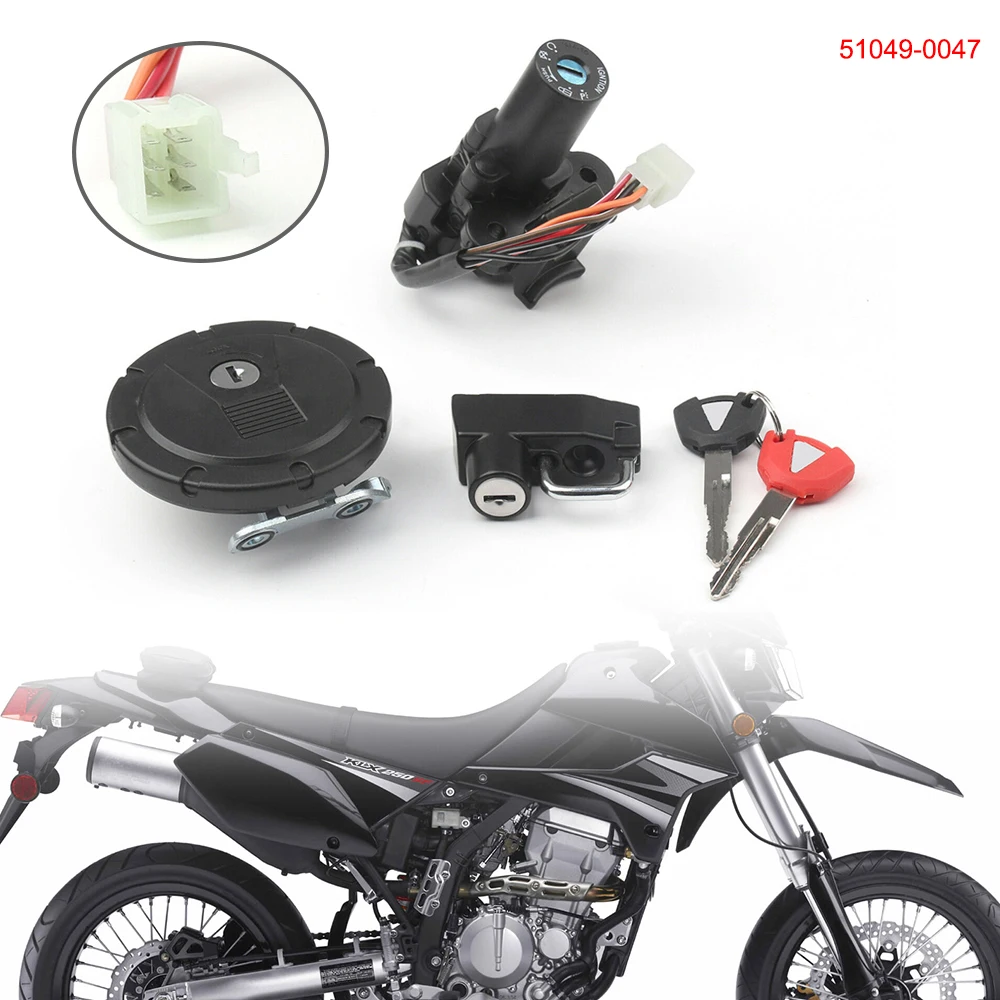 Motorcycle Accessories Ignition Switch Lock KEY For KAWASAKI ZX6R ZZR400 ZZR60 ZX9R ZX900 ZX7R ZX750 view 4