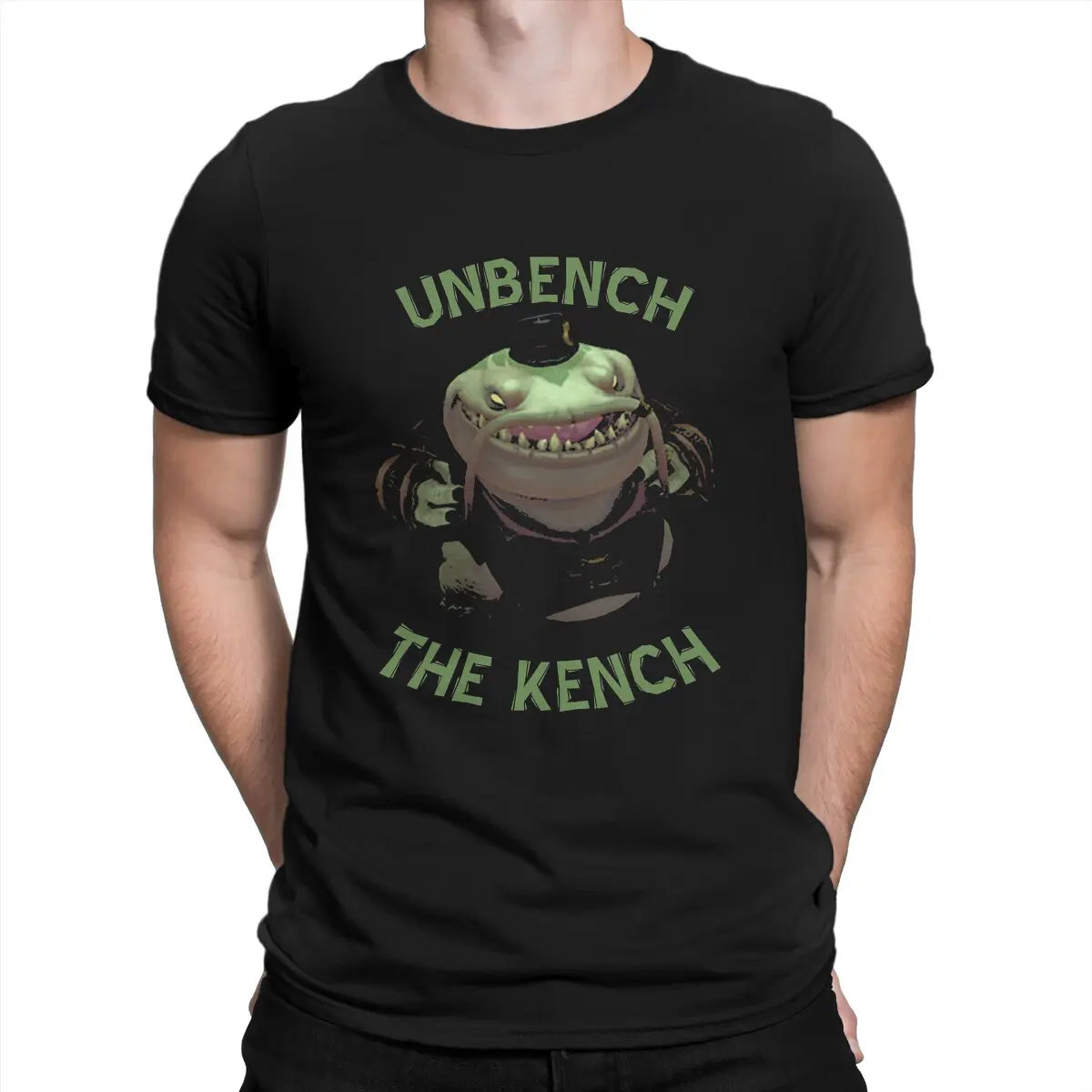 Men's T-Shirts Unbench The Kench  Funny Tees Short Sleeve League of Legends LOL Viego Marksman Mage Assassin T Shirts