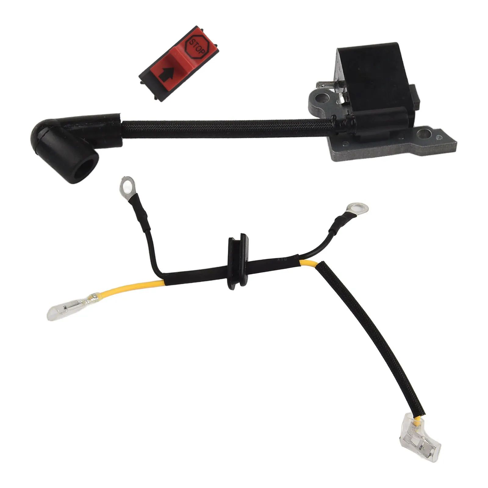 1Set High-Performance Ignition Coil With Switch For 136 137 141 235 240 Chainsaws 545063901 530039143 545199901 Power Tool Parts