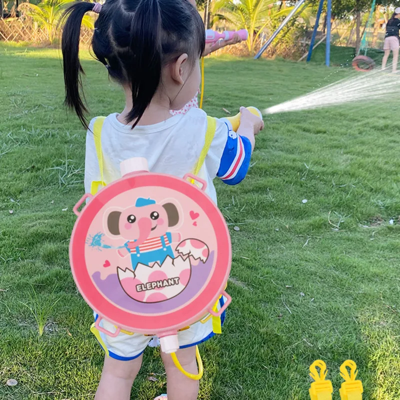 Children's cartoon Backpack Gun Games Toy  Parent-child Beach Automatic Playing Interaction Beach Outdoor Gift Summer new