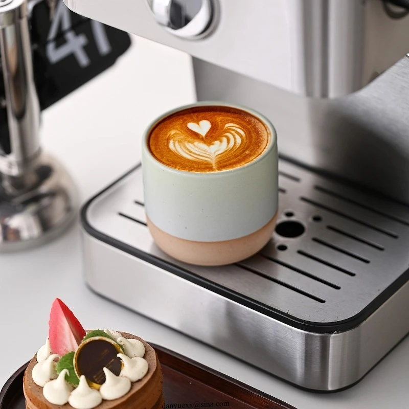 Keramik Teetasse Haushalt Kaffeetasse 220ML Matte Retro Grobe Keramik Teetassen Chinesische Kung Fu Tee Tasse für Bar home Party