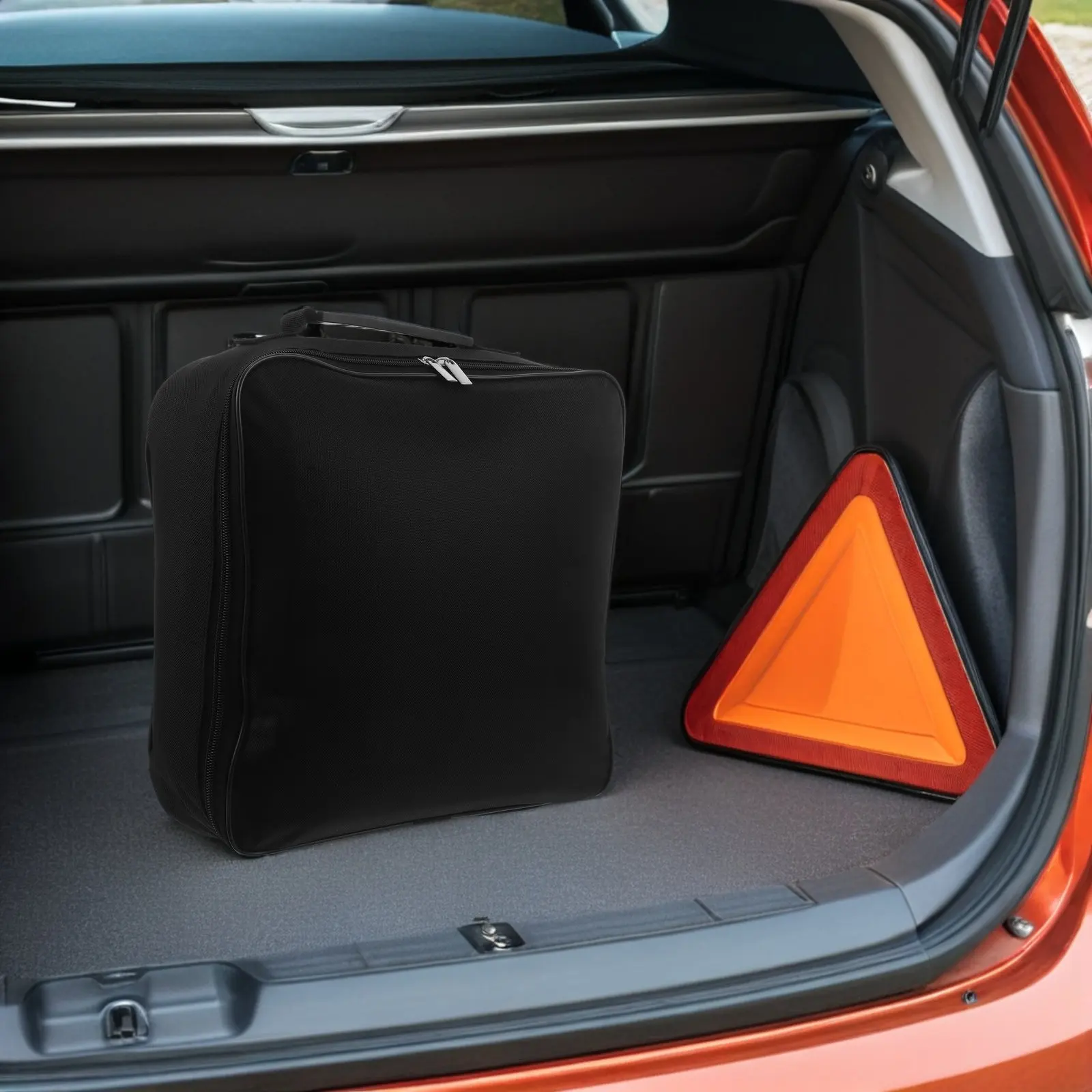 Ev Charging Cable Bag Portable Waterproof Oxford Cloth Heavy Duty Jumper Cable Holder Car Charger Storage Organizer for Road