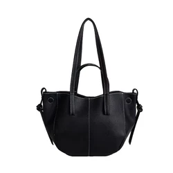 Soft leather niche wing bag tote bag premium sense large capacity handbag commuting women's bag