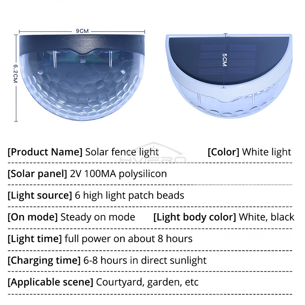 1/2/4PCS Outdoor Fence Solar LED White Waterproof Wall Light Corrugated Lights Terrace Garden Path Decorative Bulbs Fences Lamp