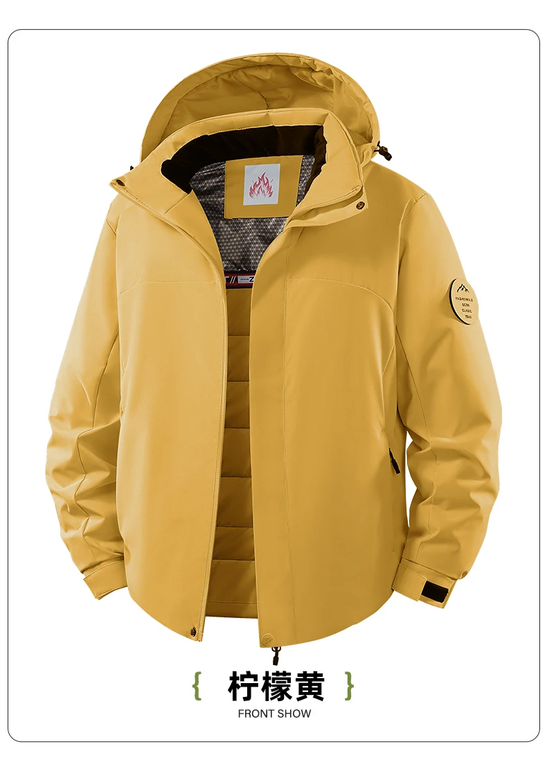 Men's Jacket Stand Collar Men's Parka Winter New down Jacket Fleece Warm Jackets Men Business Leisure Coat Baseball Coats 8826