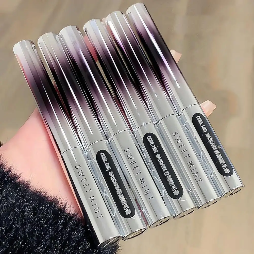 Black Metal Bar Type Head Mascara 3D Lengthens Eyelashes Extra Volume Waterproof Natural Lashes Female Makeup Korean Cosmetics