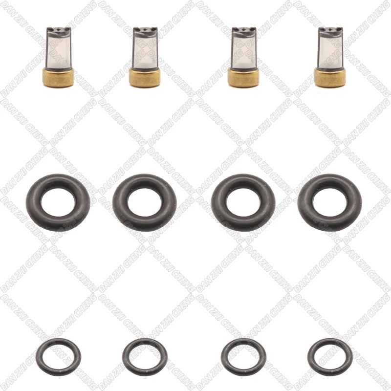 

4 set For FBLC-100 16611-AA430 2003-2006 Subaru Baja Legacy 2.5L Fuel Injector Service Repair Kit Filters Orings Seals Grommets