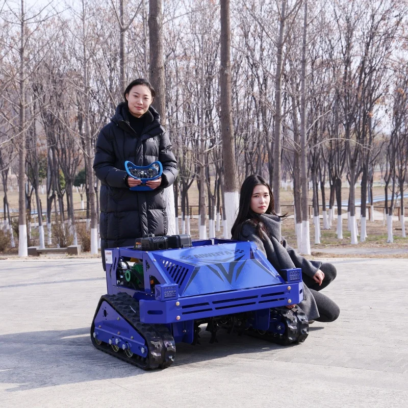 Maßgeschneiderter robuster landwirtschaftlicher Rasenmäher – professionelles Raupenmodell mit 550 mm Schnittbreite