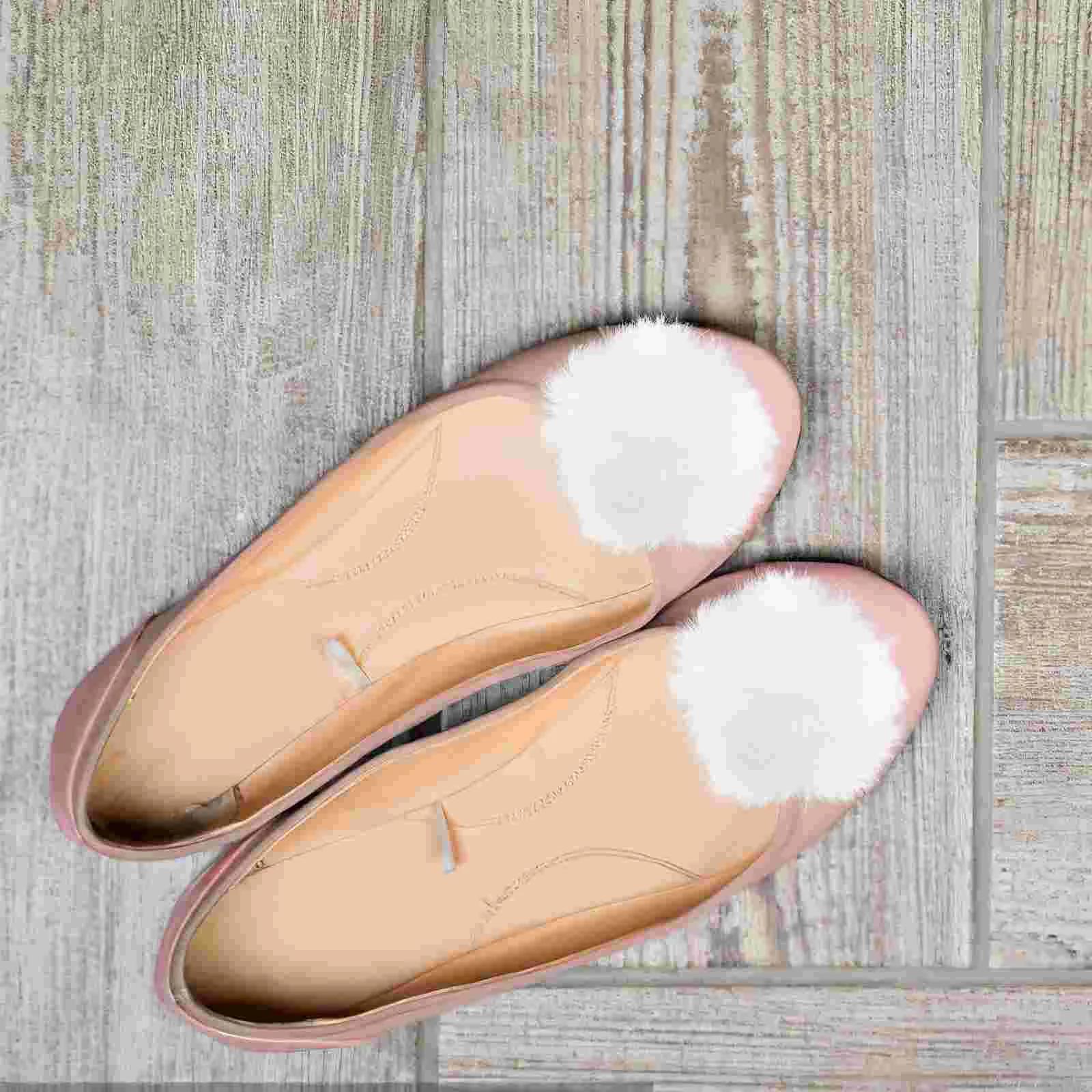 Boucles de Chaussures en Peluche pour Femme, Escarpins à Talons, Clips Décoratifs, 2 Pièces