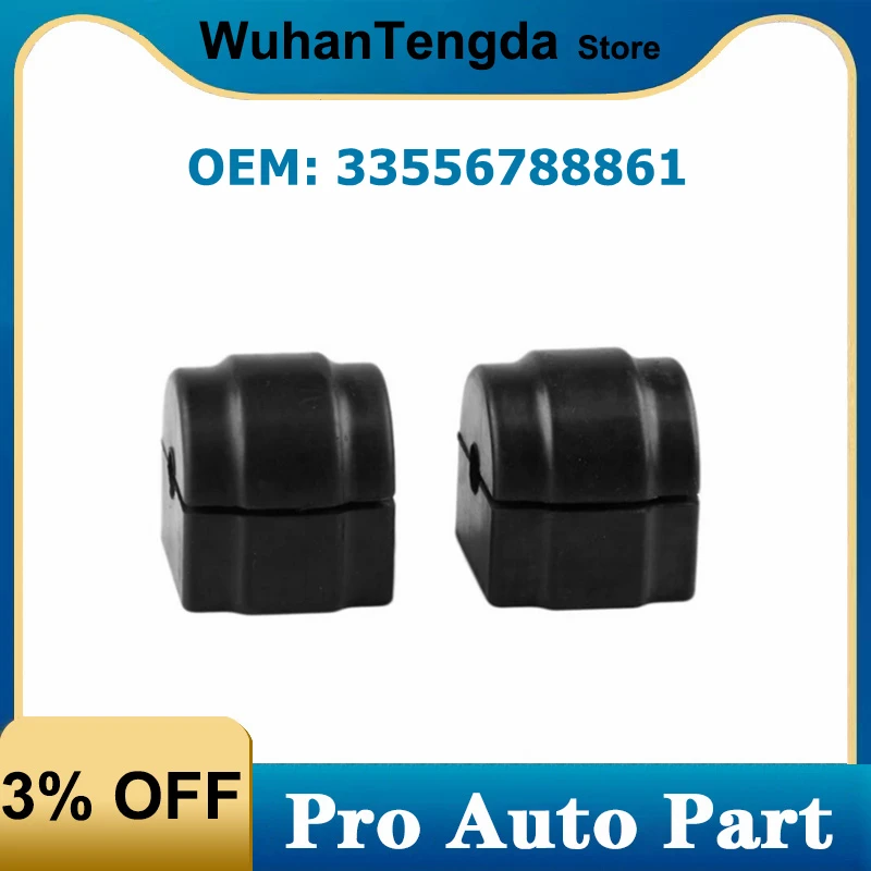 33556788861 2Pcs Rubber Rear Suspension Stabilizer Anti Sway Bar Mount Bushing for BMW F10 F11 528i 535i 530i