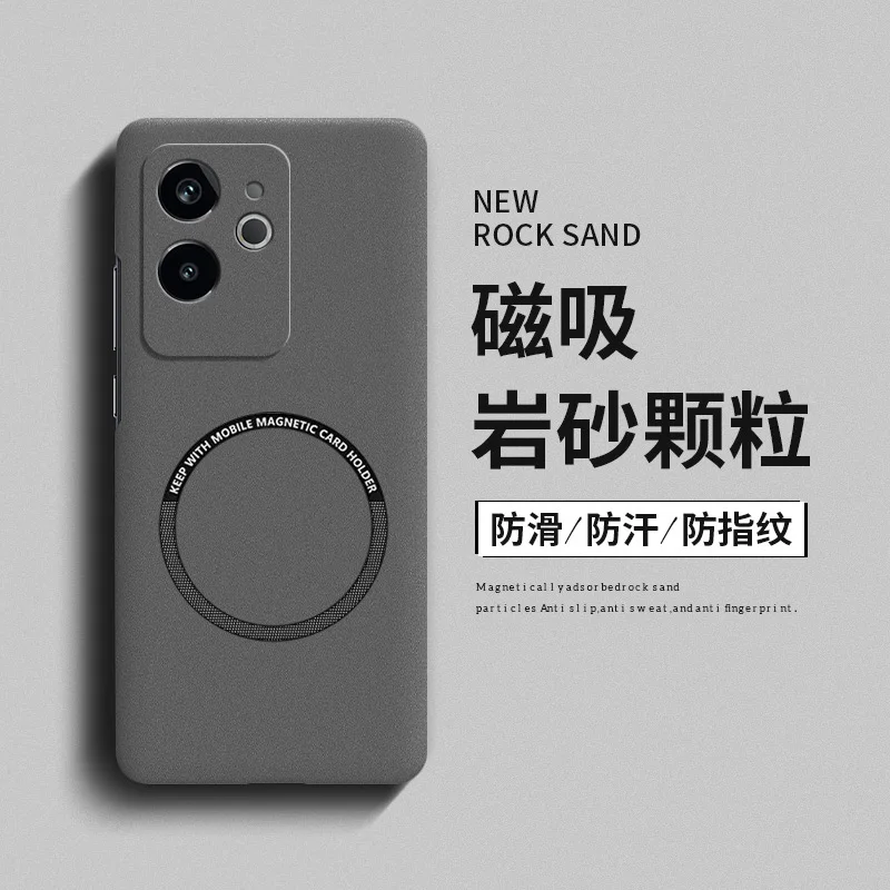 For Realme GT6 China Version Case Luxury Matte Magsafe PC Hard Back Cover For Realme GT 6 CN Thin Shockproof Bumper Funda
